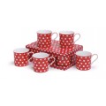 Heath McCabe Princess White Spot on Red Mug Set